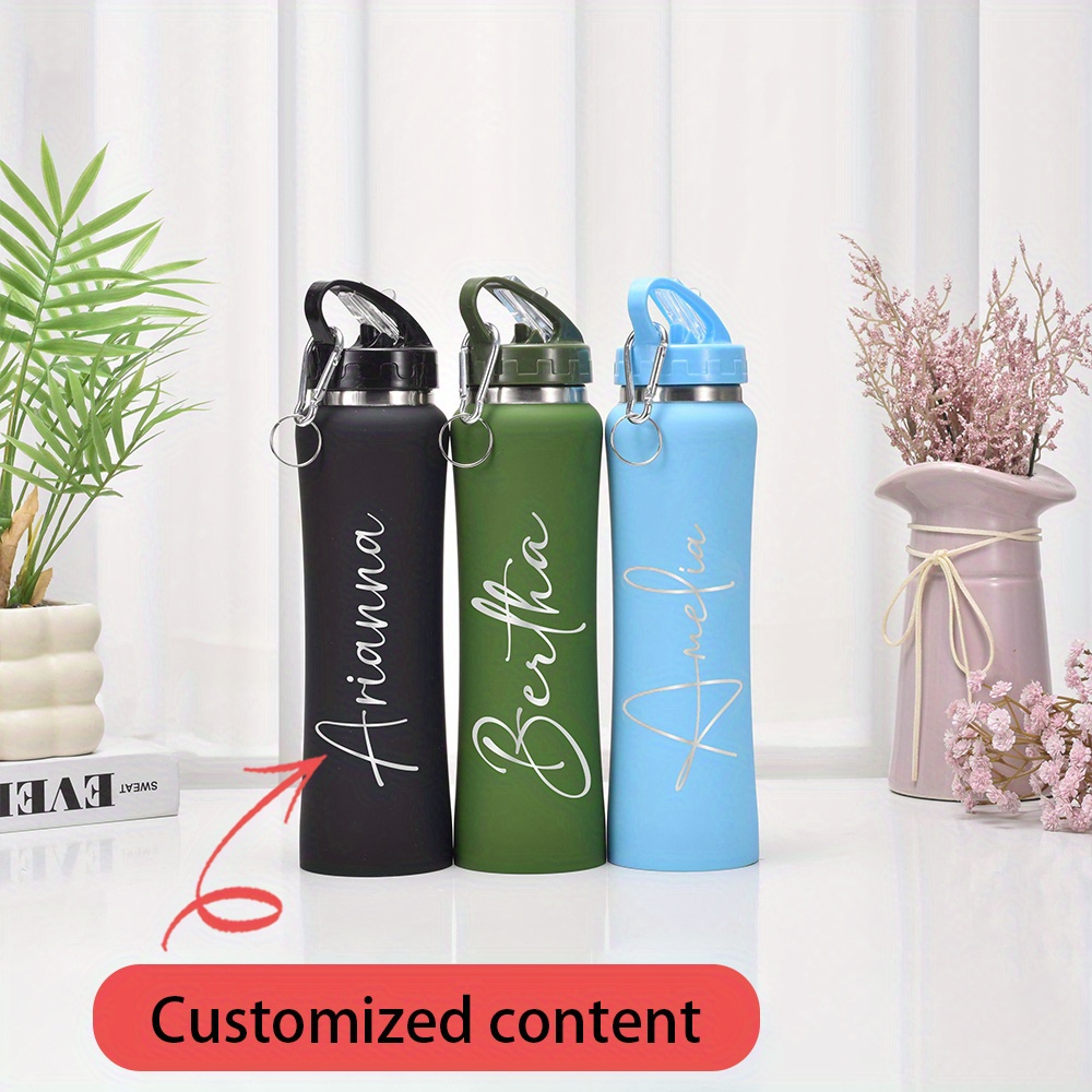 Name Sports Equipment - 맞춤형 이름 스테인리스 스틸 물병, 다양한