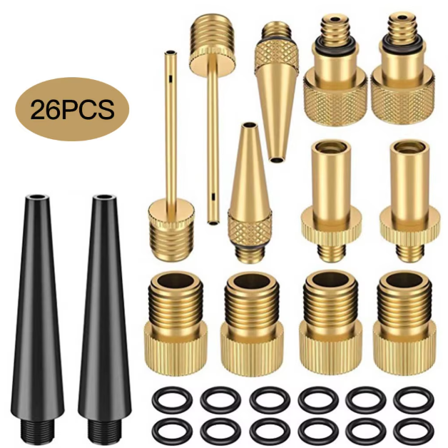 21/26PCS 자전거 타이어 팽창기 키트 튜브 바늘  - Basketball Pump Needle 리뷰 및 가격