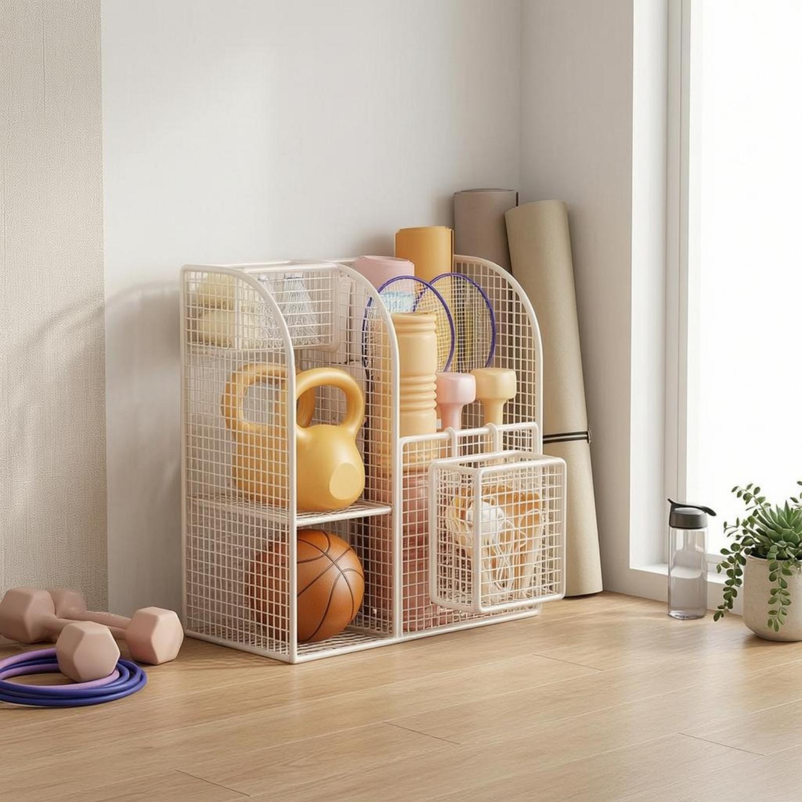 다용도 금속 와이어 수납 카트 (스포츠 용품 및 요가  - Sports Equipment Home 리뷰 및 가격
