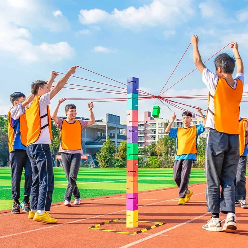 팀워크 게임 타워 빌딩 야외 스포츠 장난감 팀 빌딩 게 - Sports Equipment Companies 리뷰 및 가격